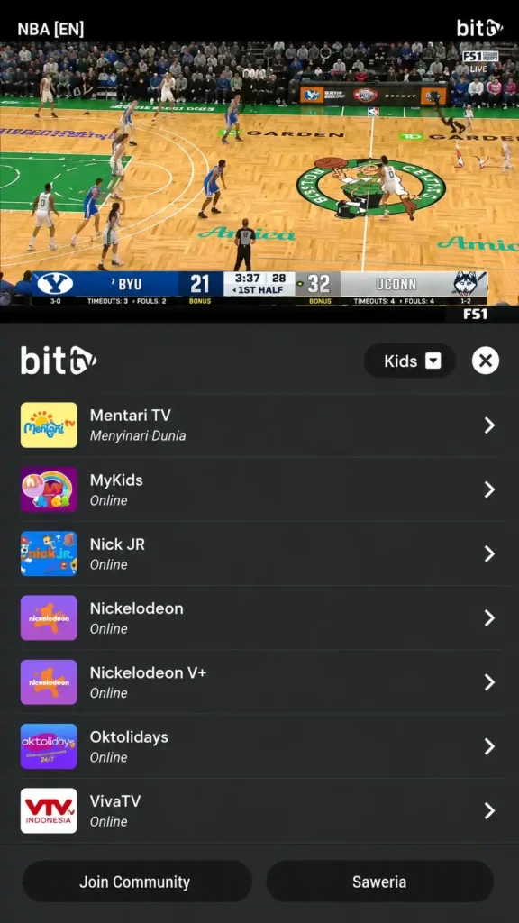 Bit Tv 4 beetv live sport channels